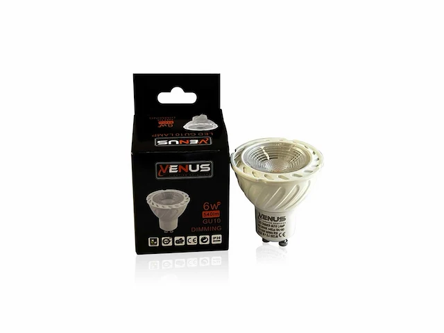 50xsled-pot gu10 – 6w – variabele intensiteit – 3000k warm wit – ip20 - afbeelding 2 van  6
