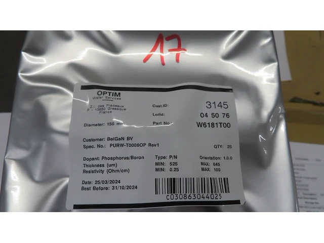 5200x wafer - 150 mm 100 si reclaimed wafers - afbeelding 3 van  4