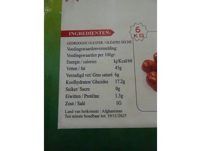 53x 6kg gedroogde oleater ansari - afbeelding 3 van  3