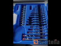 54-delige set (bits, bits, gatenzaag, doppen) - afbeelding 2 van  9