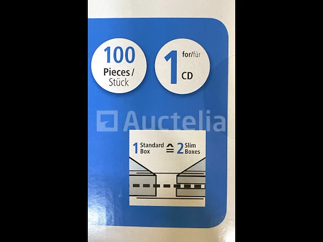 54 doosjes van 100 hama slim cd doosjes, transparant/zwart kunststof - afbeelding 1 van  6