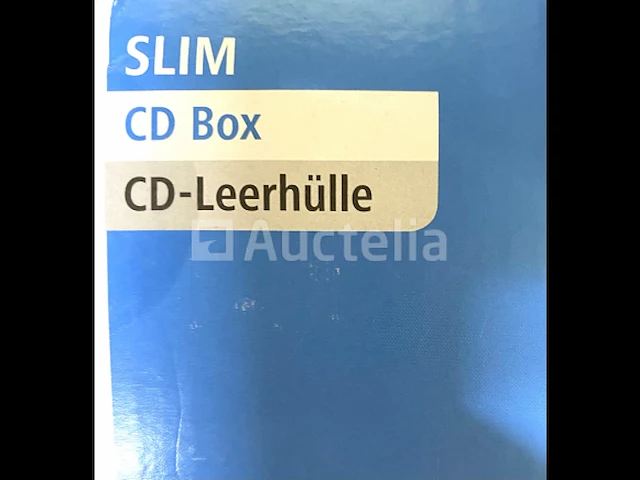 54 doosjes van 100 hama slim cd doosjes, transparant/zwart kunststof - afbeelding 2 van  6