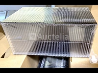 54 doosjes van 100 hama slim cd doosjes, transparant/zwart kunststof - afbeelding 6 van  6
