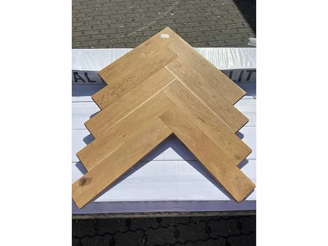54 m2 eiken meerlagen visgraat unfinished - afbeelding 5 van  7