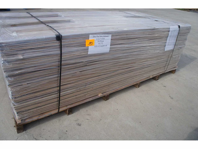 54,52 m² massief eiken parket 20mm graphit oil - afbeelding 3 van  7