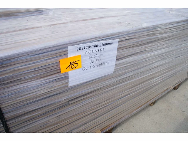 54,52 m² massief eiken parket 20mm graphit oil - afbeelding 4 van  7