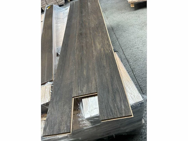 54,52 m² massief eiken parket 20mm graphit oil - afbeelding 7 van  7