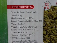 54x 12kg groene rozijnen ansari - afbeelding 3 van  3