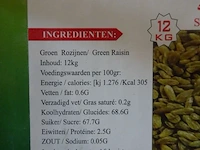 54x 12kg groene rozijnen ansari - afbeelding 3 van  3