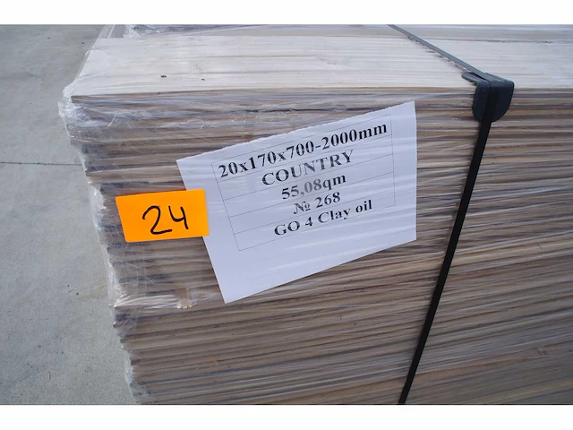 55,08 m² massief eiken parket 20mm clay oil - afbeelding 3 van  7