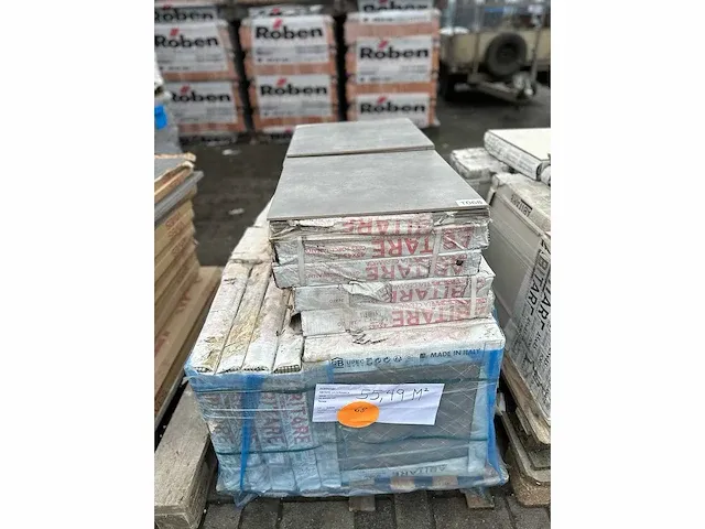 55,48 m² abitare la ceramica te grigio nat 45x45 - afbeelding 4 van  4