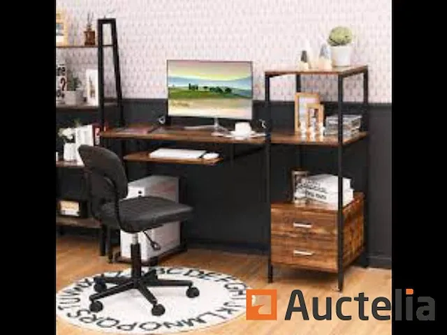 55,5-inch computer bureautafel met mobiele ondersteuning - afbeelding 4 van  4
