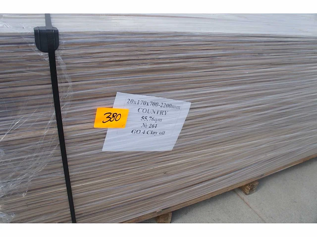 55,76 m² massief eiken parket 20mm clay oil - afbeelding 2 van  5