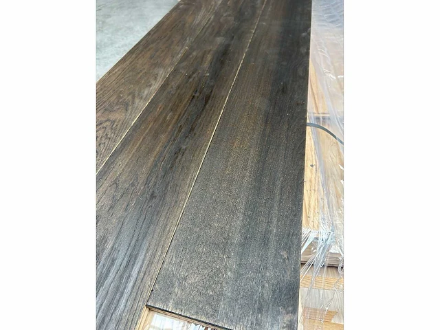 55,76 m² massief eiken parket 20mm graphit oil - afbeelding 1 van  7