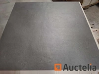 5,5m² hangar zwart 60x60 gerectificeerd, betonlook, vloer en wand, nieuw verpakt