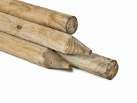 55x rondhoutpalen 1.80m rond 10cm - afbeelding 1 van  1