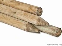 55x rondhoutpalen 2m rond 10cm - afbeelding 1 van  1