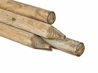 55x rondhoutpalen 2m rond 10cm - afbeelding 1 van  1