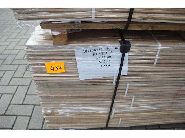 57,32 m² massief eiken parket 20mm - afbeelding 4 van  6