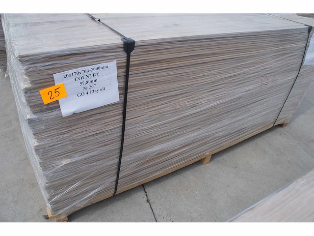 57,80 m² massief eiken parket 20mm clay oil - afbeelding 2 van  6