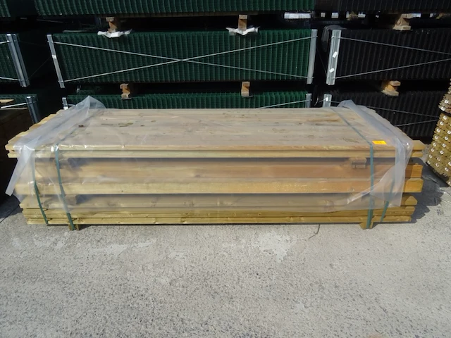57x houten omheiningspaal - afbeelding 1 van  7
