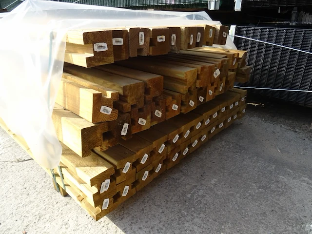 57x houten omheiningspaal - afbeelding 2 van  7