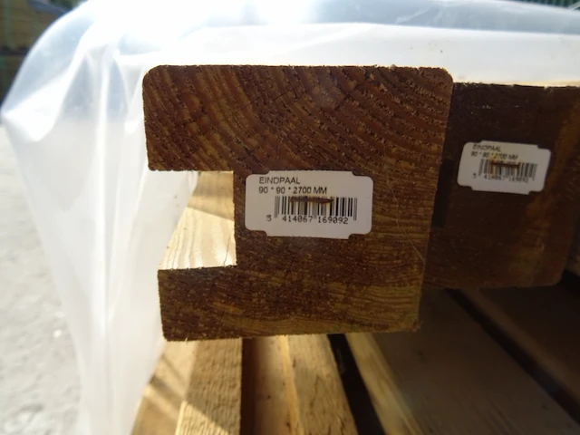 57x houten omheiningspaal - afbeelding 3 van  7