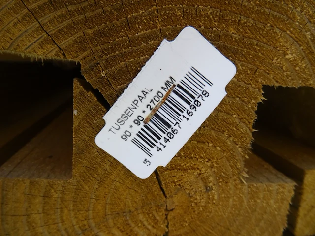 57x houten omheiningspaal - afbeelding 4 van  7