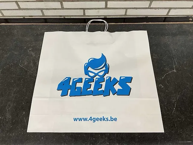 5800 papieren draagtassen 4geeks (l) - afbeelding 1 van  4