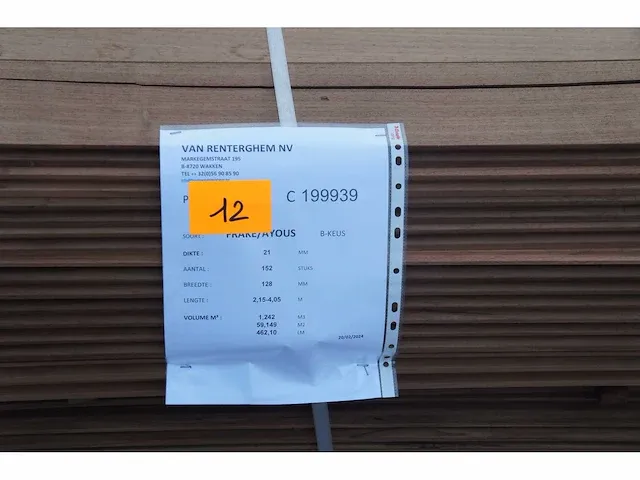 59,15 m² frake/ayous gevelbekleding - afbeelding 2 van  4