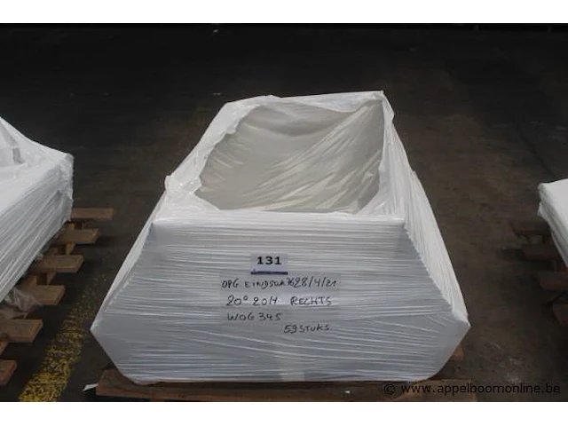 59x opgeb.eindstuk 76 20cm 20° rechts wog345 (60 st/pal) - afbeelding 1 van  3