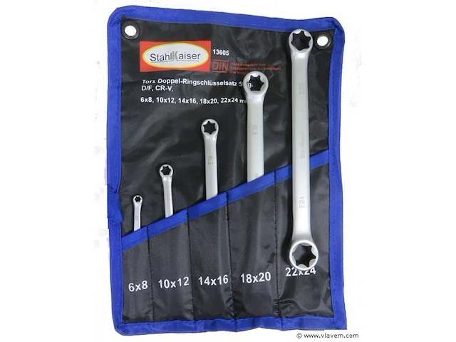 5delige torx ringsleutelset - afbeelding 1 van  1