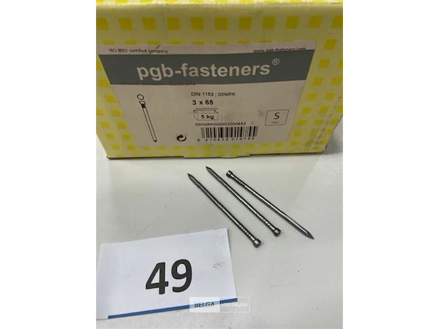 5kg nagels met ronde kop 3 x 65 - afbeelding 1 van  3