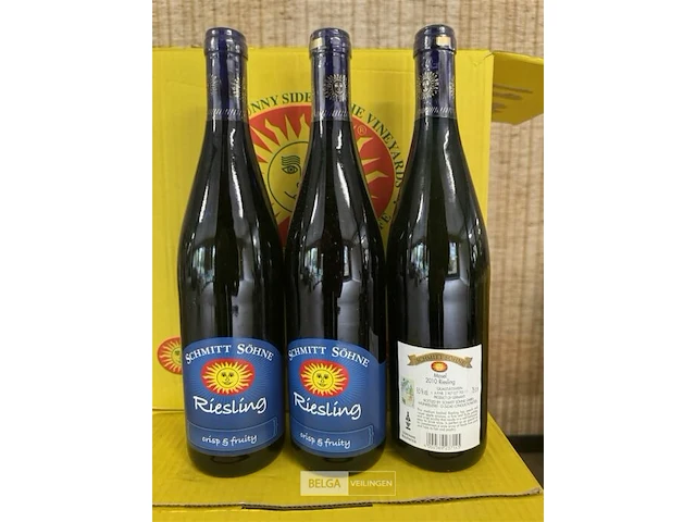 5x 1 doos schmitt sohne riesling 2010 - afbeelding 1 van  3