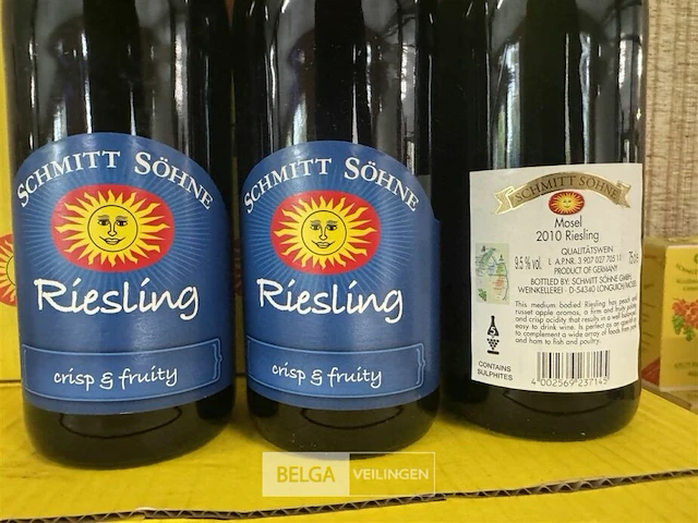 5x 1 doos schmitt sohne riesling 2010 - afbeelding 3 van  3