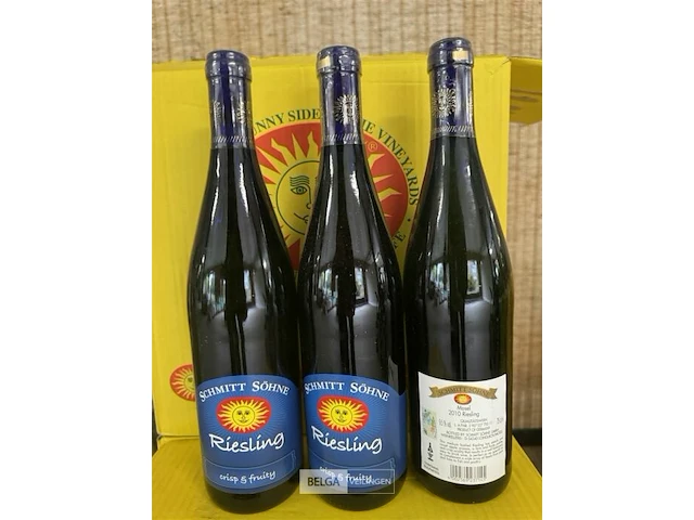 5x 1 doos schmitt sohne riesling 2010 - afbeelding 1 van  2