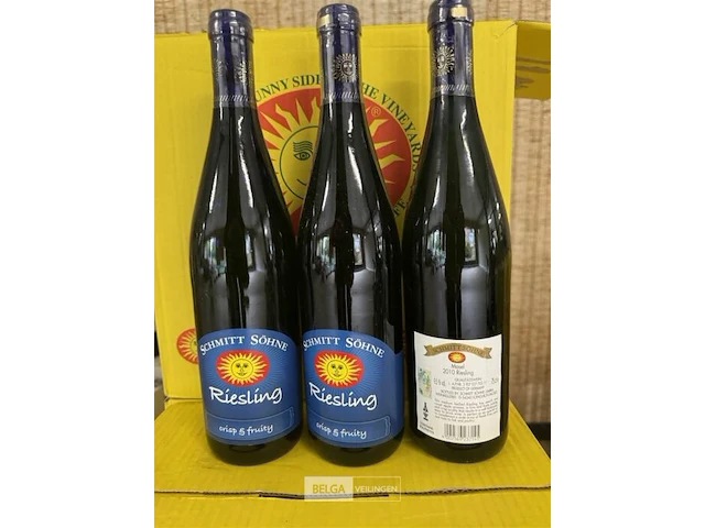 5x 1 doos schmitt sohne riesling 2010 - afbeelding 2 van  3