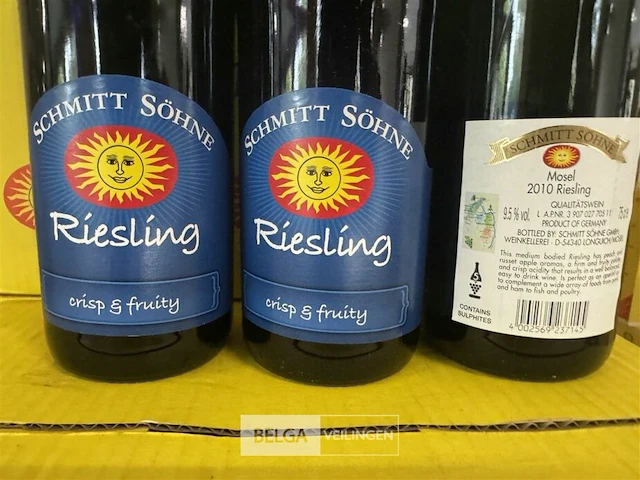 5x 1 doos schmitt sohne riesling 2010 - afbeelding 3 van  3