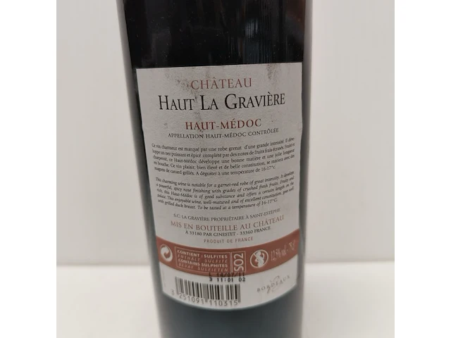5x 75cl château haut la gravière - afbeelding 2 van  2