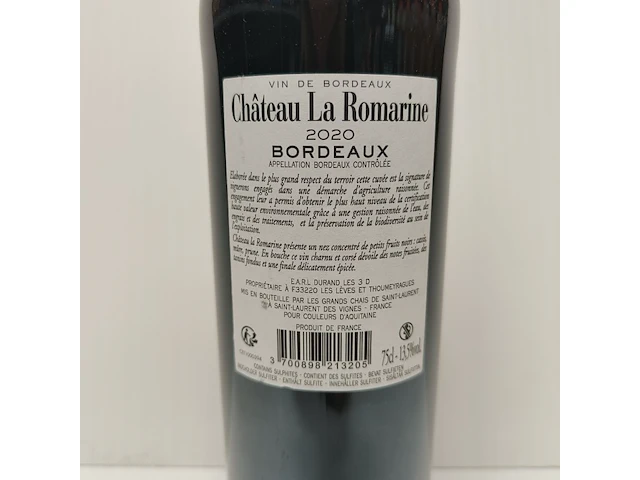 5x 75cl château la romarine - afbeelding 2 van  2