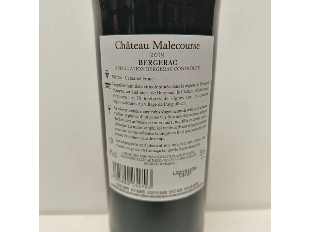 5x 75cl château malecourse - afbeelding 2 van  2