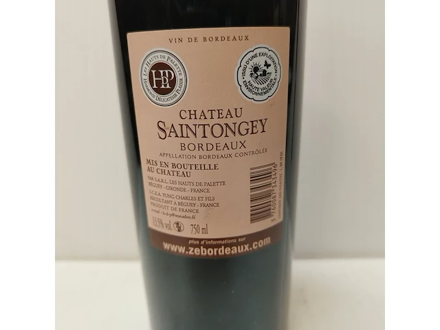 5x 75cl château saintongey - afbeelding 2 van  2