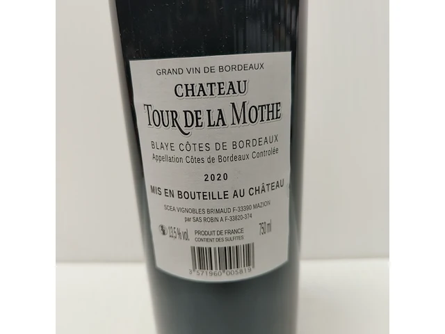 5x 75cl château tour de la mothe - afbeelding 2 van  2