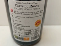 5x 75cl côtes du rhône vin biologique - afbeelding 2 van  4