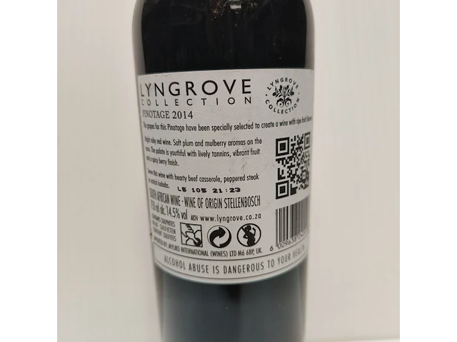5x 75cl lyngrove stellenbosch - afbeelding 2 van  2