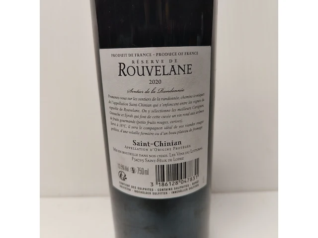 5x 75cl réserve de rouvelane - afbeelding 2 van  2