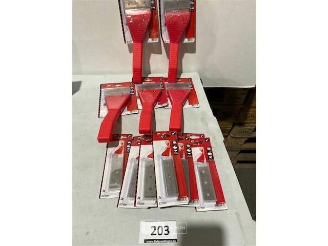 5x afsteekmes 80mm inclusief 10x3 reservemesjes - afbeelding 1 van  3