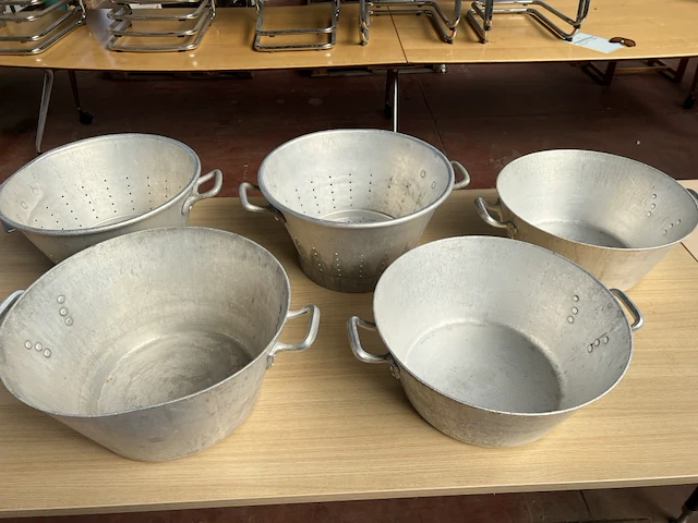 5x aluminium kom - afbeelding 1 van  5