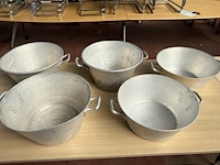 5x aluminium kom - afbeelding 1 van  5