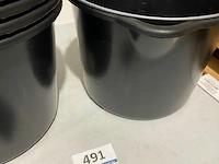 5x bouwemmer met uitschenkmond 12l - afbeelding 1 van  3